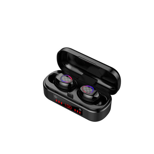 M7 Button Bluetooth Headset Digital Display Bluetooth Headset Binaural Bluetooth Headset with Charging Compartment Bluetooth Headset